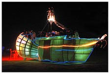 The mutant vehicle from Camp Arctica, the camp that arranges the ice trucks for all the people at the Burn.