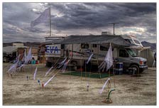 My neighbors were two dudes who set up this elaborate father fancy RV, and we drank some beers. They were pretty cool. They were waiting for this actress named Eva to show up a couple days later. Nice to meet her when she showed up. They were nice.